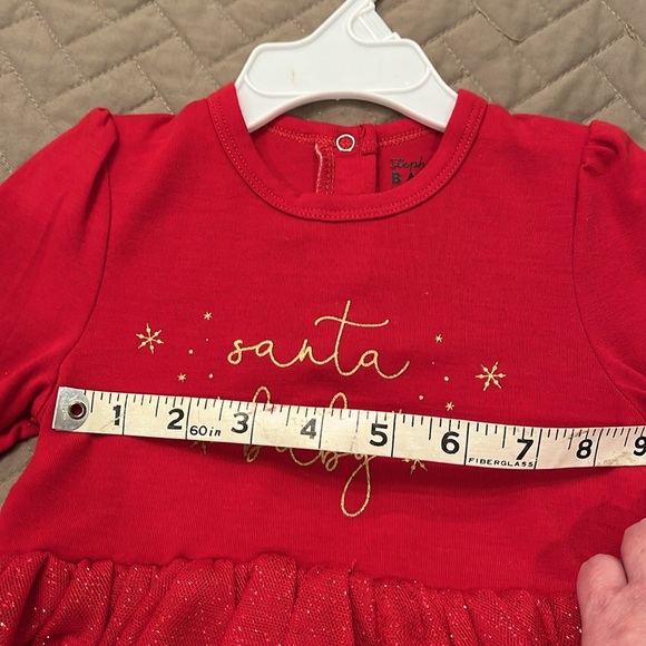 Stephan Baby "Santa Baby" Red Snapshirt Dress/NWT/6-12M - Picture 8 of 12